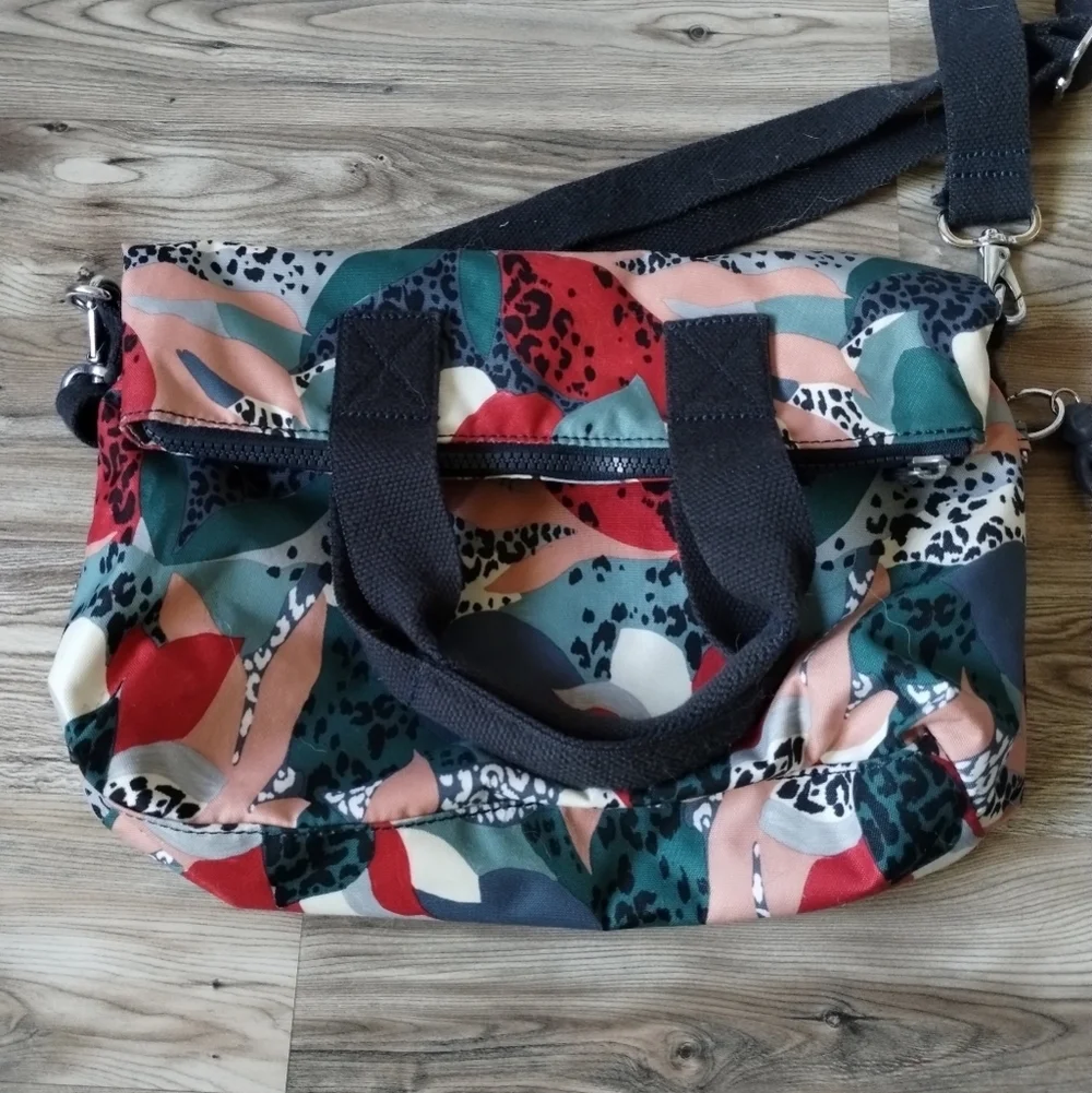 Kipling Eleva Convertible Nylon Crossbody Shoulder Tote Bag